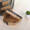 Customized high-quality takeaway pizza box recyclable food grade brown corrugated pizza hot dog salad packaging paper box