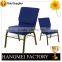 cheap price durable metal church chair with bookshelf