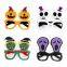 Hochwertige Filzhalloweenbrille - Handgezeichnete Baum-/Geisterformen, ausgefallene Spielzeugbrille