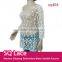 Milk silk vest or long sleeve for ladies embroidery water soluble lace
