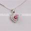 2015 new design silver jewelry for girl 925 sterling silver pendent necklace