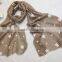 Wholesale Wide Flower Embroidery Cotton Ladies Fashion Scarf
