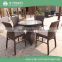 Wholesale leisure ways outdoor patio furniture outdoor rattan dinning table set with 4 chairs