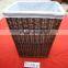 antique wicker laundry baskets with handle
