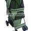 New Camouflage 4 Wheels Pet Dog Cat Stroller Carrier w/RainCover