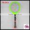 hot sale good quality mosquito racket supplier electric swatter with 4 LED light torch