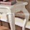 New Classical wood small end table sofa side table in white