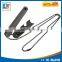 Black color compass flint fire starter magnesium flint stone fire starter with ruler