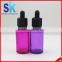 red purple pink 30ml glass dropper bottle for e liquid