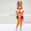 OEM Super Quality 100%Organic Cotton Baby Animal Romper With FOX and CAT Patterns