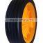 5 inch semi-pneumatic rubber wheels for hotel luggage cart, shopping trolley, bassinet