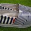 Classic black and blue stripe high end canvas shoes