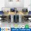 high quality L shape office workstation for 6 people