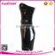 2015 Wholesale women zipper black tight leather dress