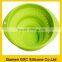 food grade collapsible food container silicone bowl with small hole can leak water