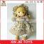 CE standard standing plush doll toy standing girl doll with adress 10inch standing stuffed girl doll toys