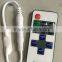 Mini LED strip RGB controller with RF remote control, 12A, 5V-24V