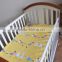 Cute Yellow Chickens Talking Pattern100% Cotton Soft Touch Baby Bed Sheet