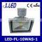 Aluminum body high quality with sensor grey color led flood light 10w