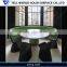 solid surface eco-friendly cafe dining table acrylic dining table