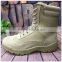 Leather khaki high quality waterproof military surplus army boots desert