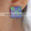 New Arrival Colorful Square Turquoise earring