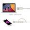 MFi certified pvc molding dual head usb charger cable