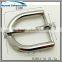 fashion wonderful leisure men pin belt buckle 31mm size D ring buckle shiny nickel plated half ring buckle