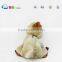 ICTI plush OEM facory cute white dog plush keyring