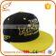 Wholesale two tone corduroy blank snapback hat custom logo