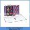 semitransparent PP 4 ring binder, small plastic ring binder