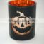 Halloween Glass Candle Holder