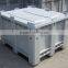 Plastic solid pallet box, heavy duty plastic pallet container