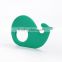 2016 new food grade silicone baby toys teether cute whale shape teether