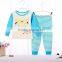 Funncy Style Long Sleeve Latest Embroidery Designs Suits 100% Cotton Children Baby Christmas Striped Pajamas