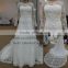 new design see through neckline lace short sleeves high quality chiffon dress purple wedding dress