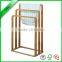 Hot sale design wooden standing towel rack with shoes rack for hotel