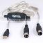 new USB MIDI Music Cable Converter PC to Music Keyboard