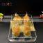 handmade square clear acrylic food tray with cheap price