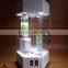 Durable articles promotion bespoke top level acrylic modern display with LED lock