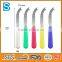 Plastic handle cheese knife blade