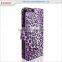 two card slot separable leopard pu leather flip cover case for lg magna g4 stylus