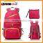 Factory polyester backpack school bag foldable backpack