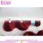 Indian remy human hair color 99j hair weave red braiding hair