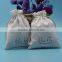 White Natural eco Cotton Fabric Candy Bag With Cotton Drawstring Cord