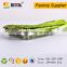 Disposable plastic fruit and vegetable packing tray for supermarket