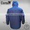Newest design super warm hooded dark blue feather down jackets