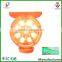 Synchronous flash solar power led warning light ,16led solar warning light