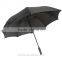 Plain black automatic open durable strong golf umbrella