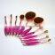 10pcs Soft Oval Toothbrush Makeup Brush Set Foundation brushes Contour concealer brushes